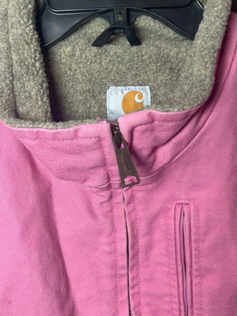 Carhartt women Pink Sherpa-Lined Work Vest